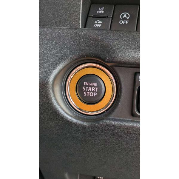 デザイン性UP♪ エンジン スターター スイッチ リング 金 ワゴンR MH35S MH55S MH...