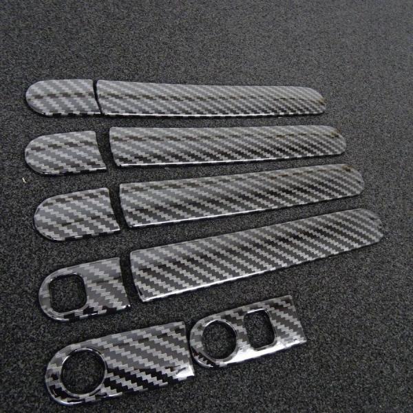 スポーティ全開♪ カーボン ルック ドアハンドル カバー ワゴンRスティングレー MH23S X T...