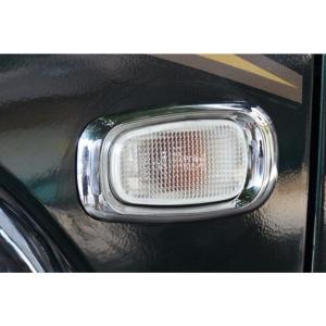 ランクル 200 UZJ200 URJ202 前期 メッキ ヘッド ライト リング ランプ