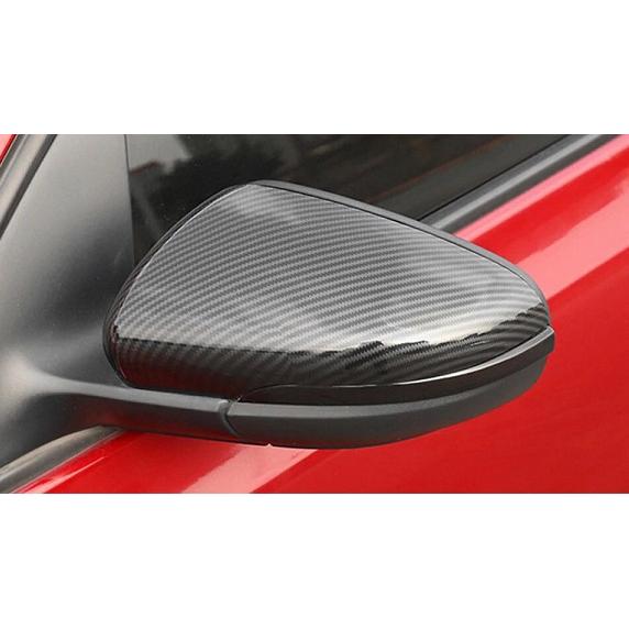 スポーティ全開♪ カーボン ルック ドアミラー カバー ゴルフ6 ゴルフVI TSI トレンドライン...