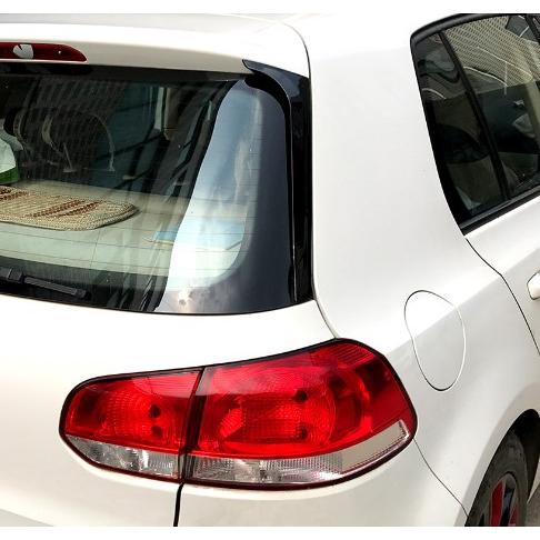 スポーティ全開♪ カーボン ルック リアピラー ガーニッシュ ゴルフ 6 ゴルフ VI TSI トレ...