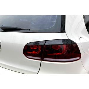 スポーティ全開♪ カーボン ルック テール ランプ ガーニッシュ ゴルフ 6 ゴルフ VI GTI ...