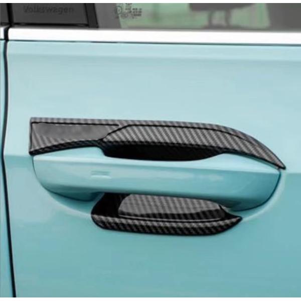 スポーティ全開♪ カーボン ルック ドアハンドル カバー ゴルフ 8 VIII eTSI TDI ア...