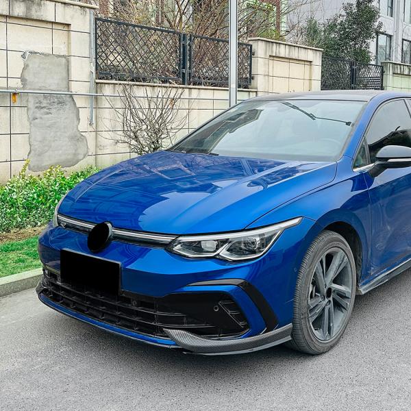 スポーティ全開♪ カーボン ルック フロントバンパー カナード ゴルフ ゴルフヴァリアント 8 VI...