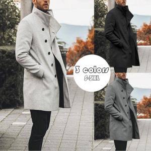 チェスターコート メンズ 立ち襟 ビジネス ジャケット ラシャコート ロングコート メルトンコート 細身スリム 通勤 アウター 英国風 紳士服 防寒保温 春秋冬 3色 Y Mooti 通販 Yahoo ショッピング