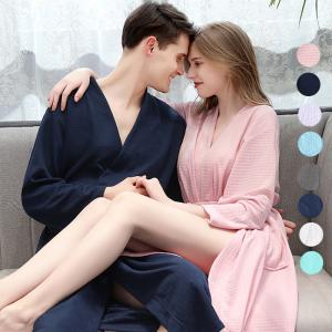 春夏秋冬  ガーゼコットン   薄手いバスローブ   レディース