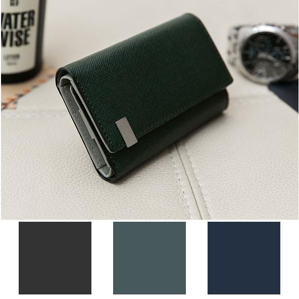 OMNIA オムニア 本革 キーケース 鍵財布 メンズ サイフ さいふ キーホルダー キーリング