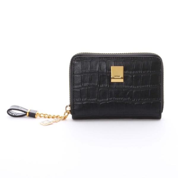 OMNIA オムニア 天然牛革 本革 レディース クロコダイル イエンカードケース 小銭入れ 名刺入...