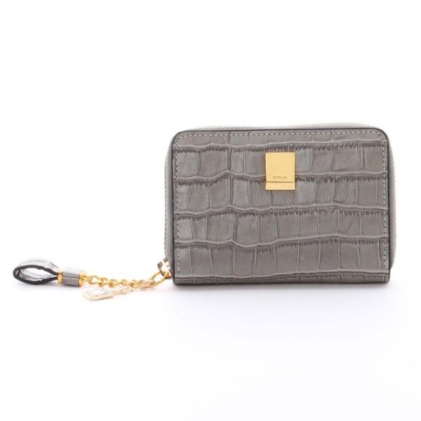 OMNIA オムニア 天然牛革 本革 レディース クロコダイル イエンカードケース 小銭入れ 名刺入...