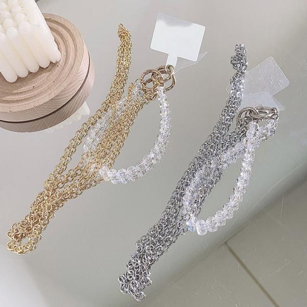 スマホショルダーストラップ 携帯ストラップ iPhone スマホ 韓国 オーロラ シルバー ゴールド...