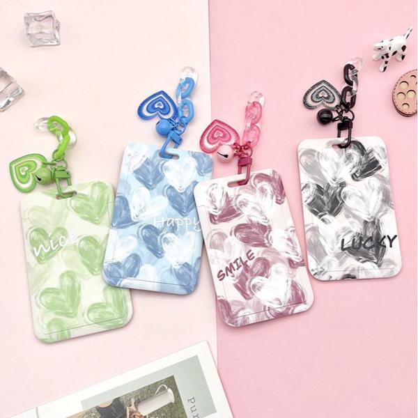 定期入れ カード入れ カードケース パスケース カード収納 IDケース 社員証 韓国 チャーム ハー...