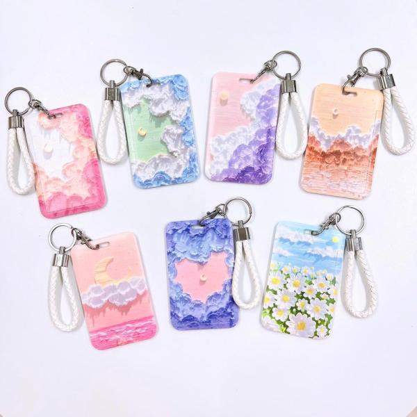 定期入れ カード入れ カードケース パスケース カード収納 IDケース 社員証 韓国 キーリング 水...