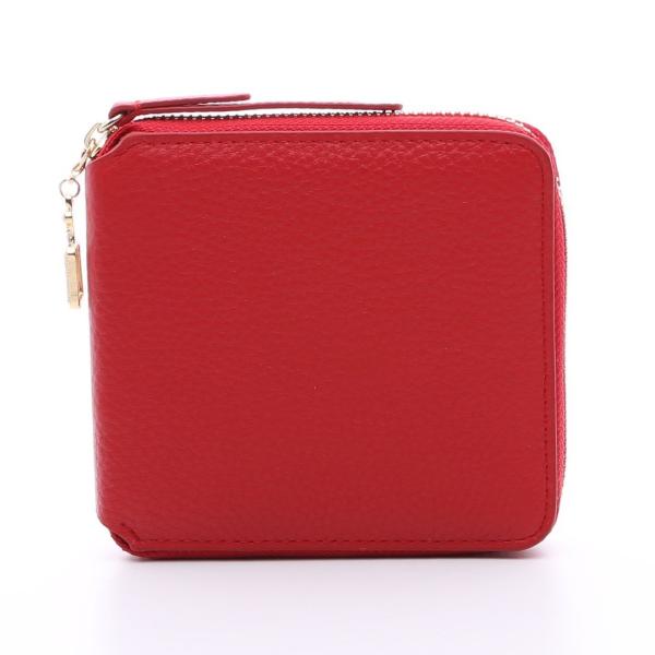 OMNIA オムニア 2つ折り 財布 本革 レディース かぶせ さいふ 二つ折り コインケース付き