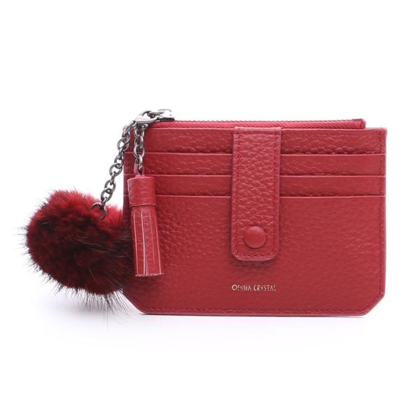 OMNIA オムニア 天然牛革 本革 レディース カードケース 小銭入れ パスケース カード入れ 定...