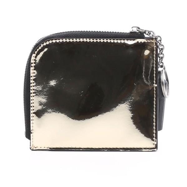 OMNIA オムニア メタリックラウンドファスナーミニ財布 本革 サイフ レディース かぶせ さいふ...