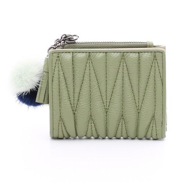 OMNIA オムニア 2つ折り財布 サイフ 本革 レディース 二つ折り コインケース付き onlyo...