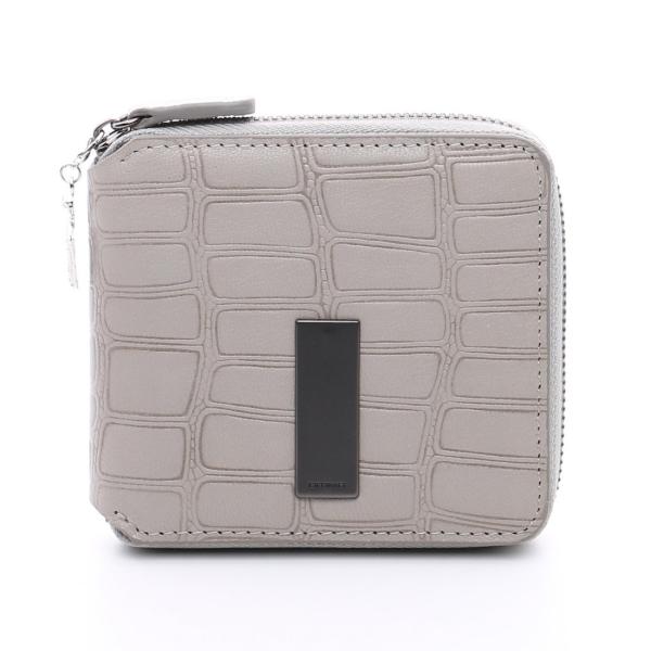 OMNIA オムニア ラウンドファスナー 2つ折り ミニ財布 本革 サイフ レディース 二つ折り コ...