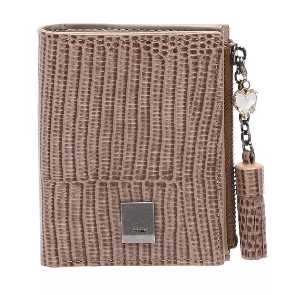 OMNIA オムニア クロコ 2つ折り財布 コンパクト ミニ財布 折財布 本革 レディース 二つ折り...