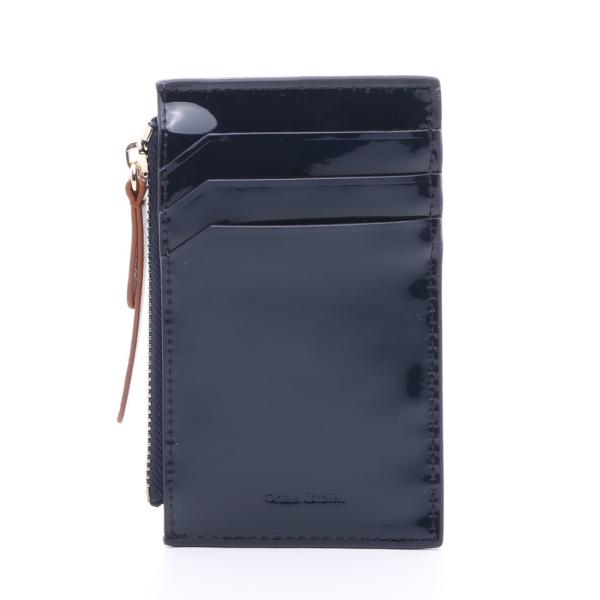 OMNIA オムニア 天然牛革 本革 エナメル レディース カードケース 小銭入れ パスケース カー...