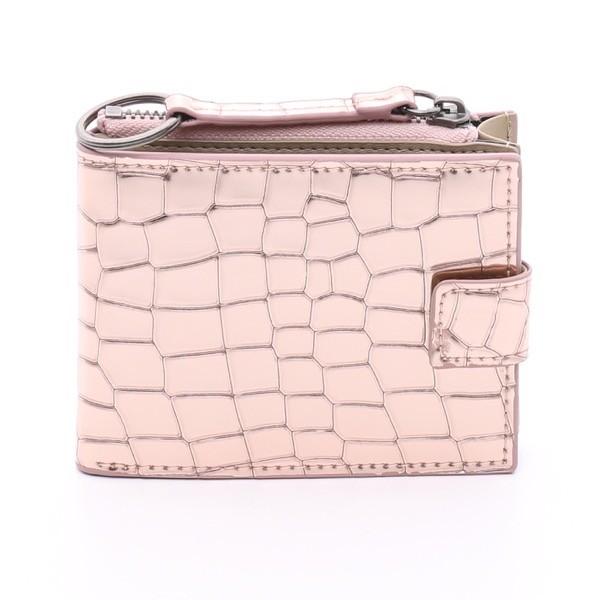 OMNIA オムニアクロコ 2つ折り カードケース 本革 レディース 小銭入れ パスケース カード入...