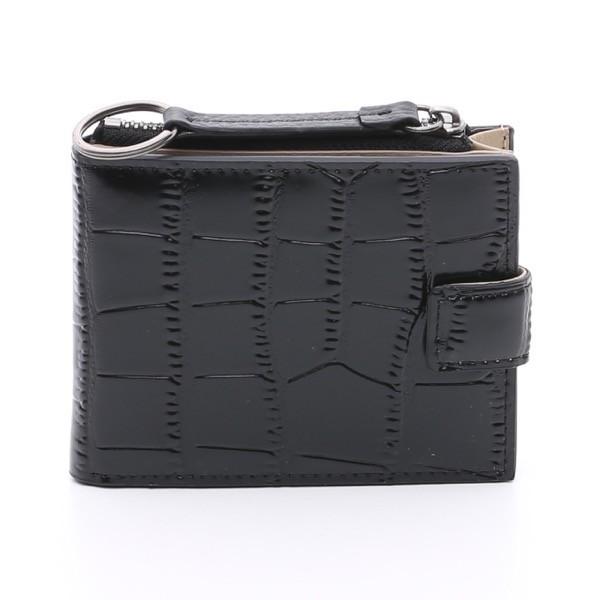 OMNIA オムニアクロコ 2つ折り カードケース 本革 レディース 小銭入れ パスケース カード入...