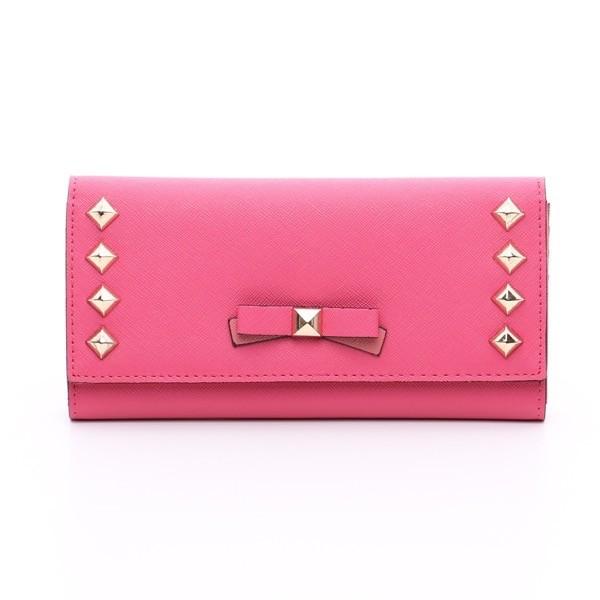 FROMb フロムビー リボン スタッズ 長財布 被せ サイフ かぶせ財布 レディース onlyou...