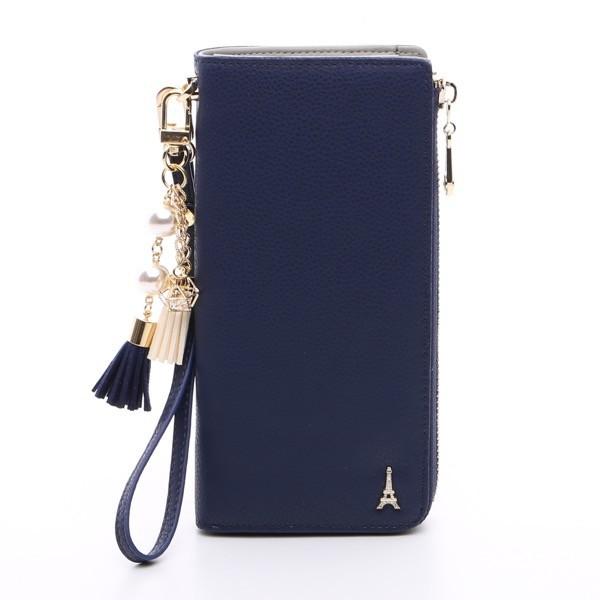 FROMb フロムビー パリ エッフェル 長財布 ラウンド サイフ ファスナー財布 レディース スト...