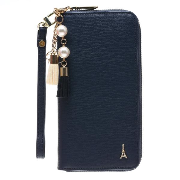 FROMb フロムビー パリ エッフェル 長財布 ラウンド サイフ ファスナー財布 レディース スト...