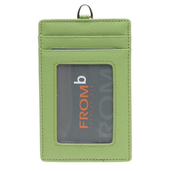 FROMb フロムビー カードケース カード入れ 定期入れ 社員証入れ レディース ストラップ付き ...