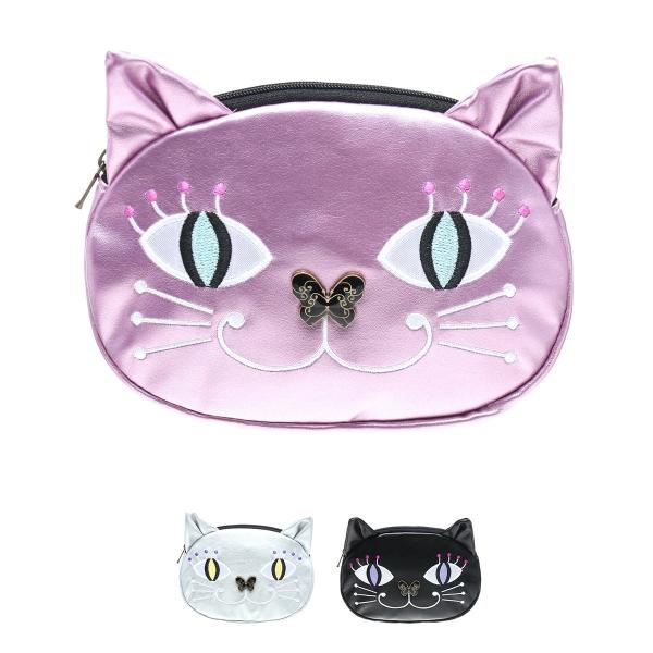 アナスイ ANNA SUI ねこ ネコ ポーチ 収納 小物入れ 合皮 ブランド レディース ギフト
