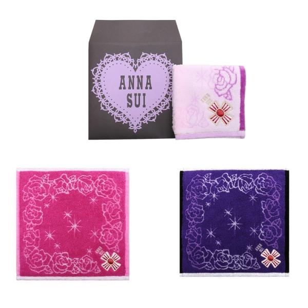 アナスイ ANNA SUI ハンカチ ベルサイユのばら ローズ おしゃれ タオル ハンカチタオル ハ...