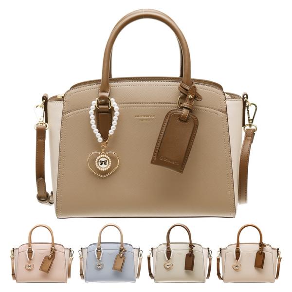 サマンサタバサ &amp;シュエット ラウンド プレーン 2way ハンドバッグ ショルダーバッグ バッグ ...