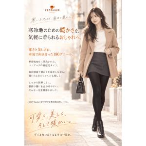 裏起毛タイツ 黒 肌色 ベージュ レディース ...の詳細画像5