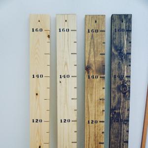 無垢の身長計（選べる４色）出産　入園　木製　プレゼント　出産祝い　思い出　身長計