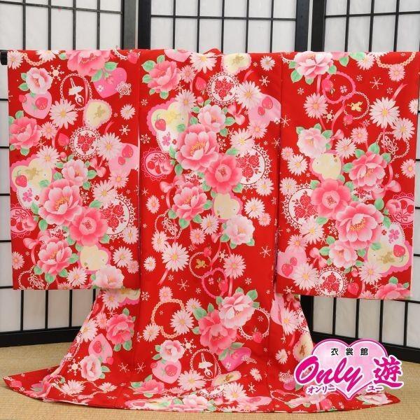 B19-0225/お宮参り/着物/レンタル/女の子/SEIKO MATSUDA/0-112MR/赤ち...