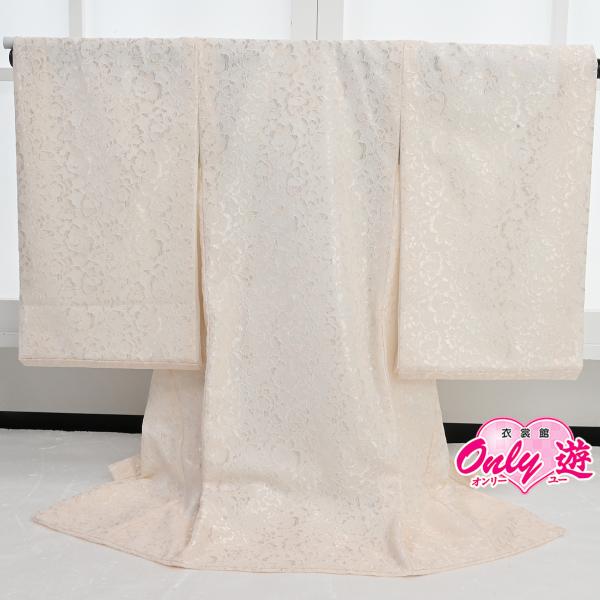 A04-0280/お宮参り/着物/レンタル/女の子/レース/0-129RF/赤ちゃん/のしめ/掛け着...