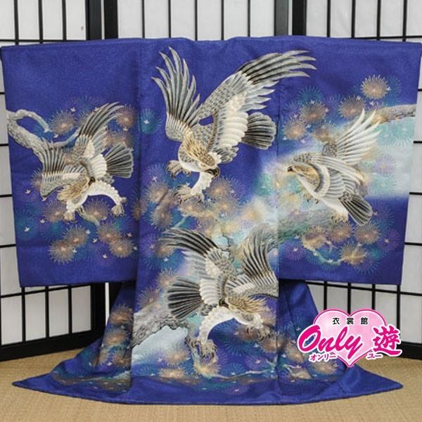 D23-0120/お宮参り/着物/レンタル/男の子/0-516IM/赤ちゃん/のしめ/掛け着物/初着...