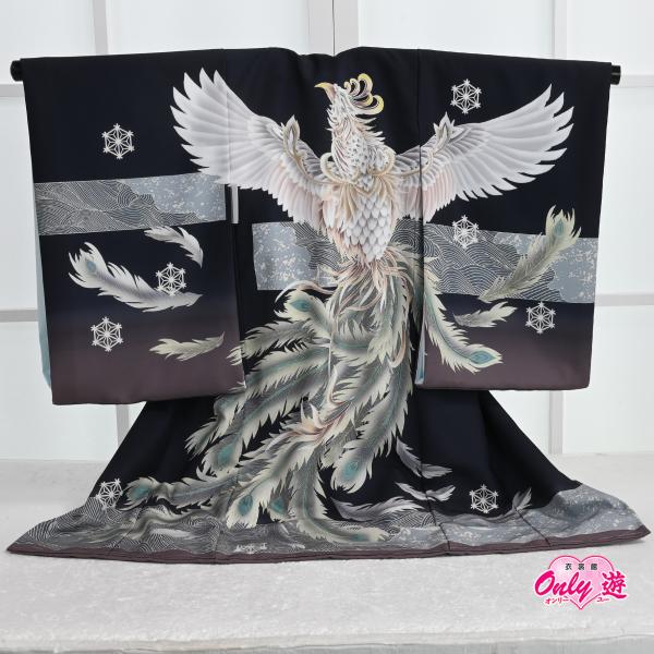 B04-0250/お宮参り/着物/レンタル/男の子/0-523RF/赤ちゃん/のしめ/掛け着物/初着...