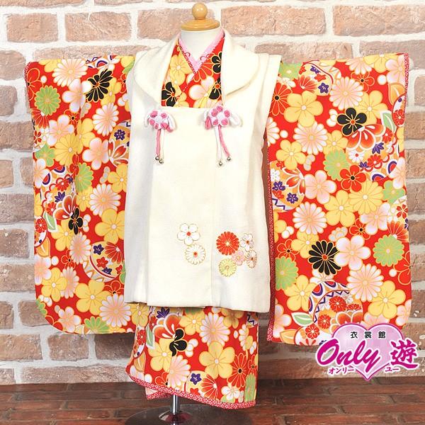 A20-0357/被布セット/レンタル/女の子/乙葉/03-169MR/七五三/3歳/オフホワイト/...