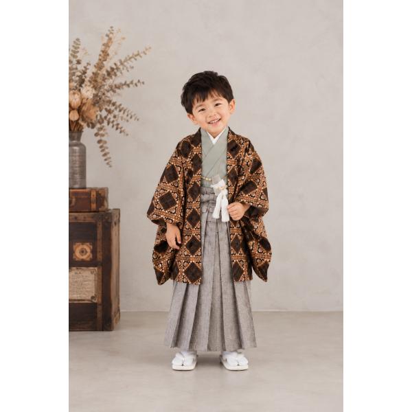 【新作】【新品】男児羽織袴セット/5歳/05-711RF-60/ラフィネココ/diamondrace...