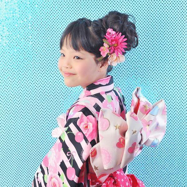 結び帯/SEIKO MATSUDA/07-0182MR-OB/中寸/5〜7歳用/レンタル/女の子/七...