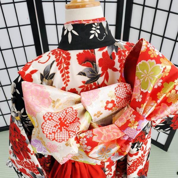 結び帯/花夢二/07-0211IM-OB/中寸/5〜7歳用/レンタル/女の子/七五三
