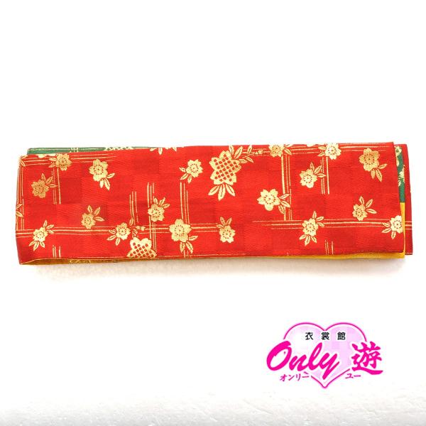 子供袴下帯/小袋帯/柄入/桜/07-OB-0004/3way(3通り)/卒園式/女の子/七五三/子供...