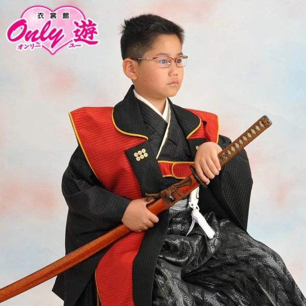 B28-0450S/ジュニアアンサンブル袴セット/男の子/おりびと/真田丸/12-022BN/15-...