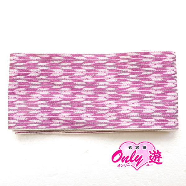 ジュニア袴下帯/単衣帯/13-OB-0103BN/リバーシブル/柄入/紫/矢絣/女子/小学校卒業式/...