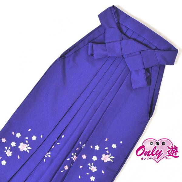 27-050/ジュニア袴/18-0190BN/刺繍/紫/3S/小学校卒業式/袴/レディース/はかま/...