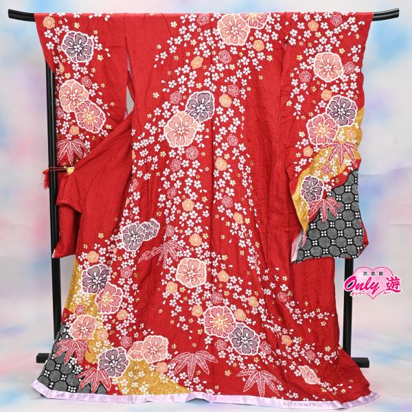 B110-KO1300-B25/振袖セット/オーダーレンタル/20-1347KO/絞り/サイズ自由/...