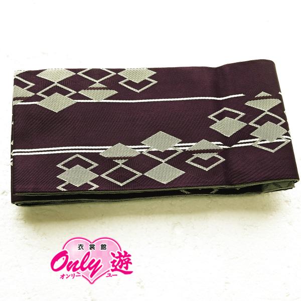 袴下帯/27-OB-0323BN/リバーシブル/柄入/菱/レディース/卒業式/レンタル/袴/ハカマ/...