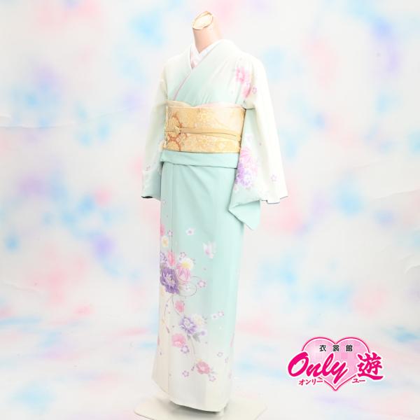 C23-0180K【訪問着セット】レディース/30-034NK/35-020BN/Lサイズ/結婚式/...