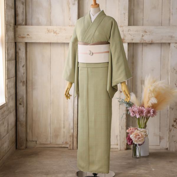A05-665【訪問着セット】レディース/ナチュラル/30-206RF/作り帯/Lサイズ/入学式/卒...